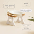 Comedouro Porcelana Luxo Individual Para Gatos