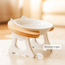 Comedouro Porcelana Luxo Individual Para Gatos