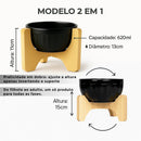 Comedouro Individual Luxo Porcelana Premium